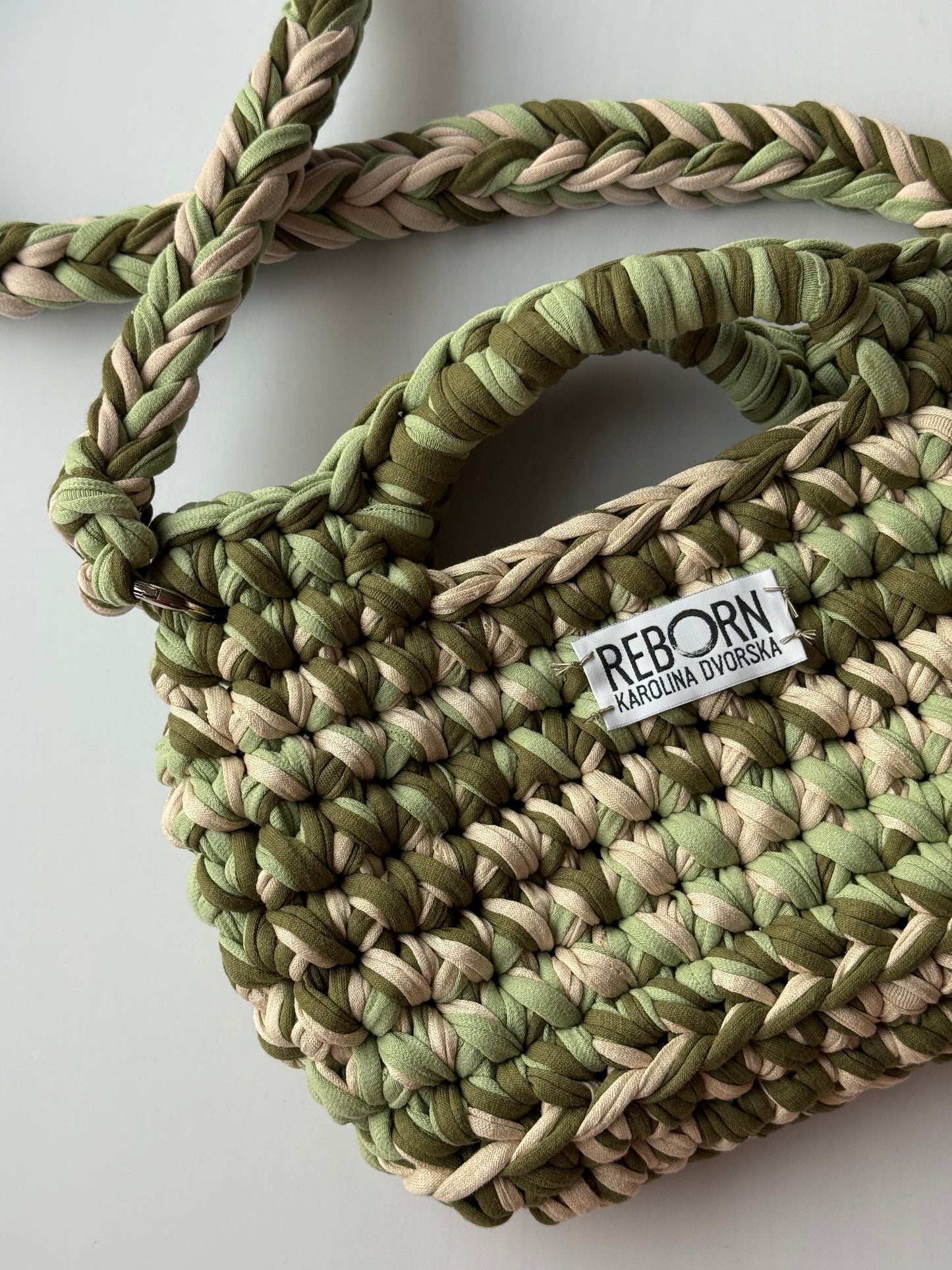 Crossbody kabelka M – Olive Ivory