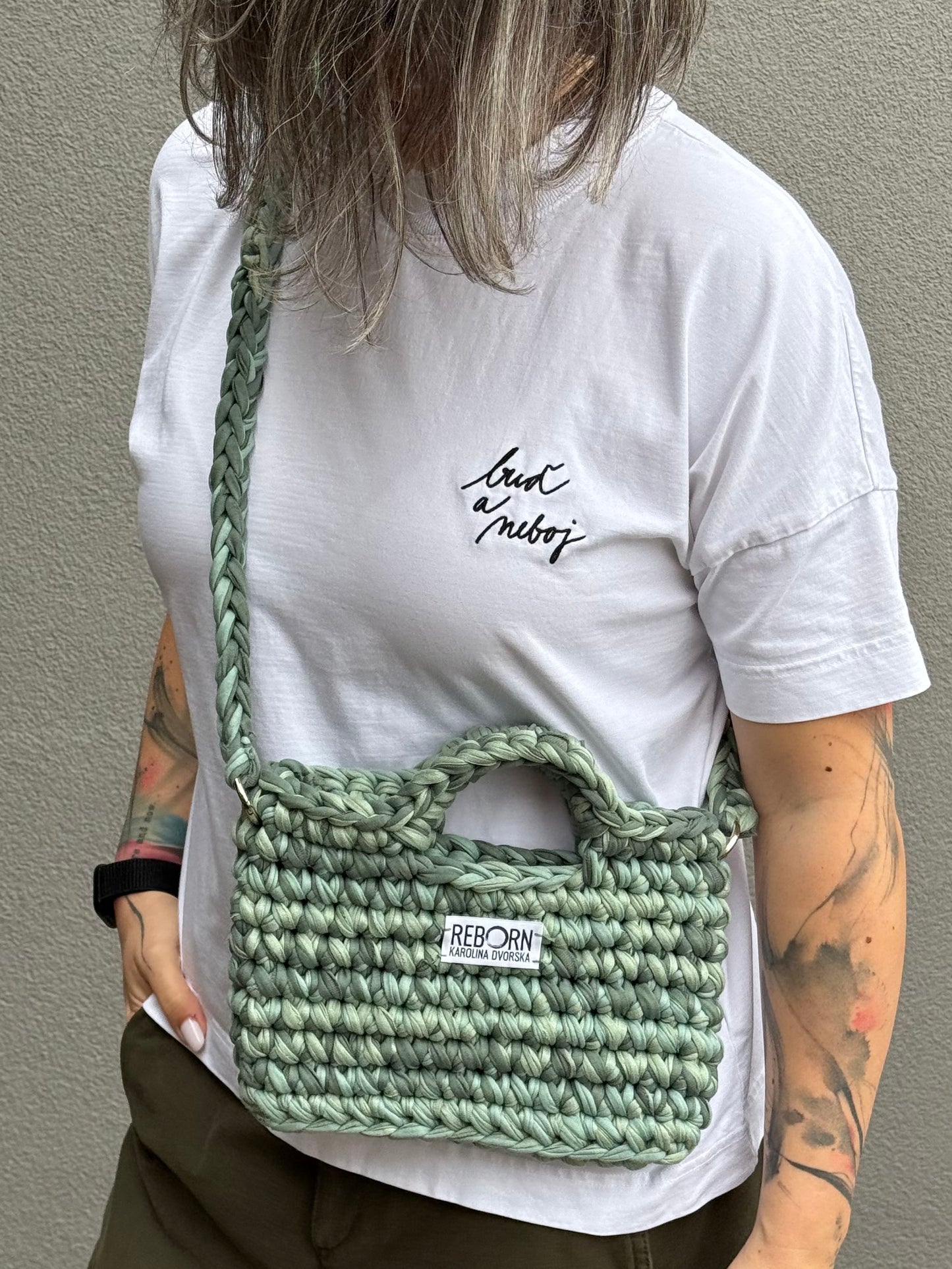 Crossbody kabelka M – Sage Green