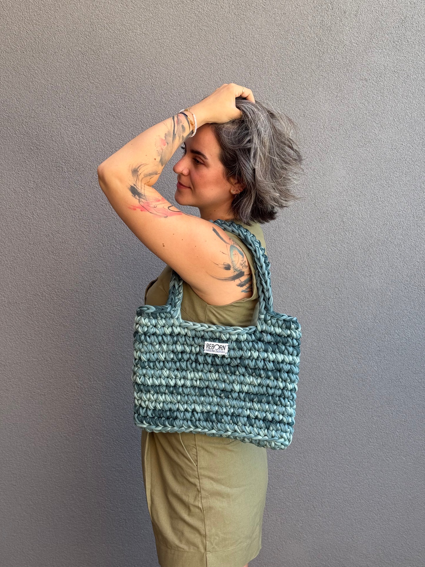 Shopper taška M/L – Sage Green Dark