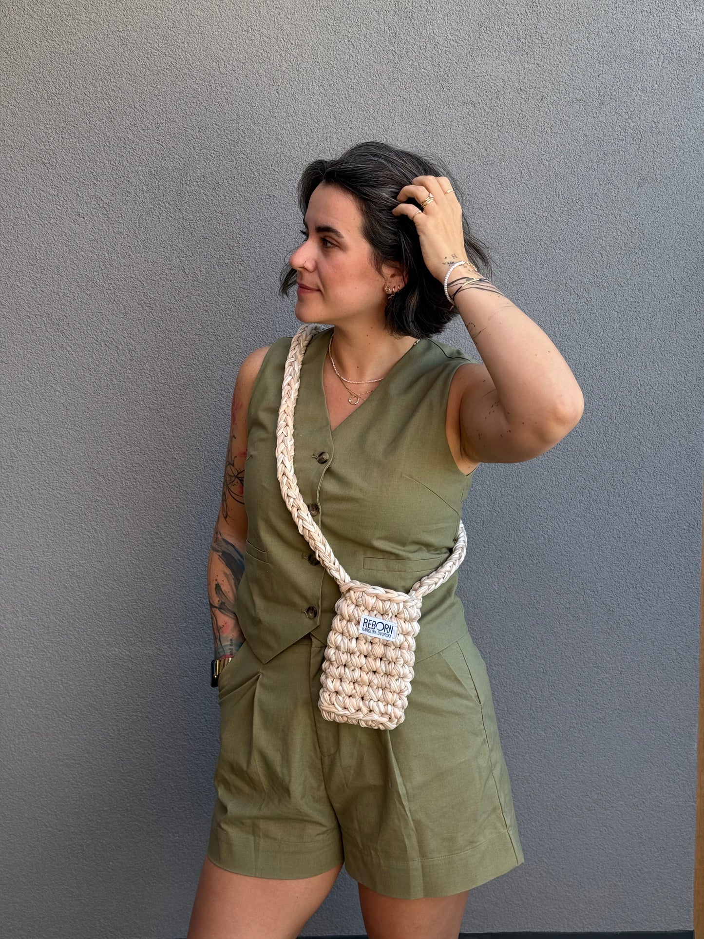 Crossbody kapsa na telefon – Beige Shade