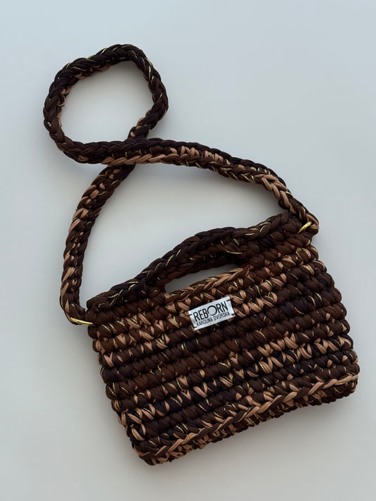 Crossbody kabelka M – Golden Coffee